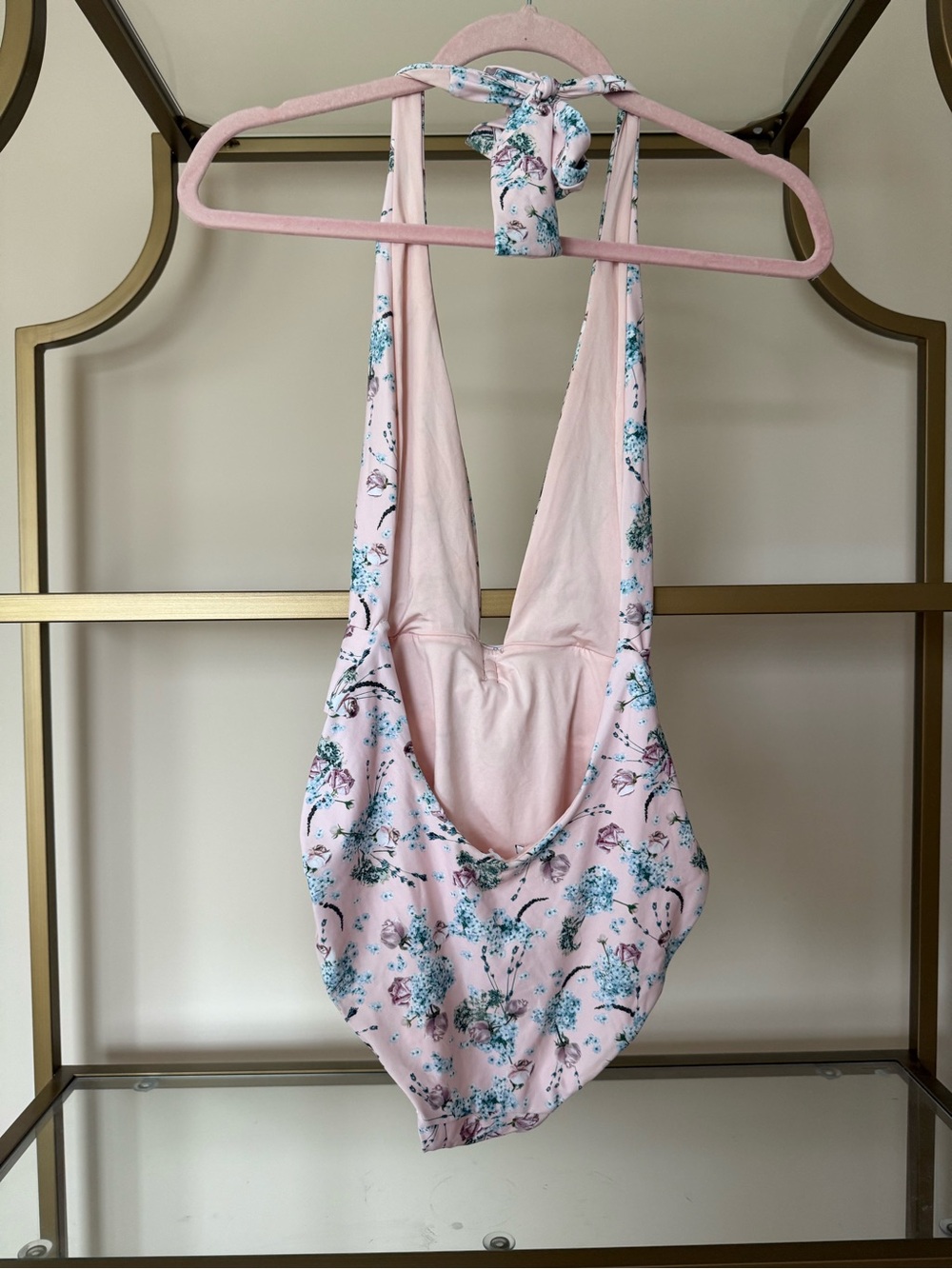 WeWoreWhat Brooklyn Floral Halter One Piece Swimsuit - Picture 5 of 7